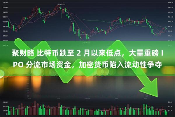 聚财略 比特币跌至 2 月以来低点，大量重磅 IPO 分流市场资金，加密货币陷入流动性争夺